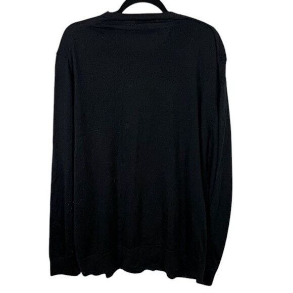 Banana Republic 100% Merino Wool Sweater Black Crewneck Size XXL - Picture 3 of 10